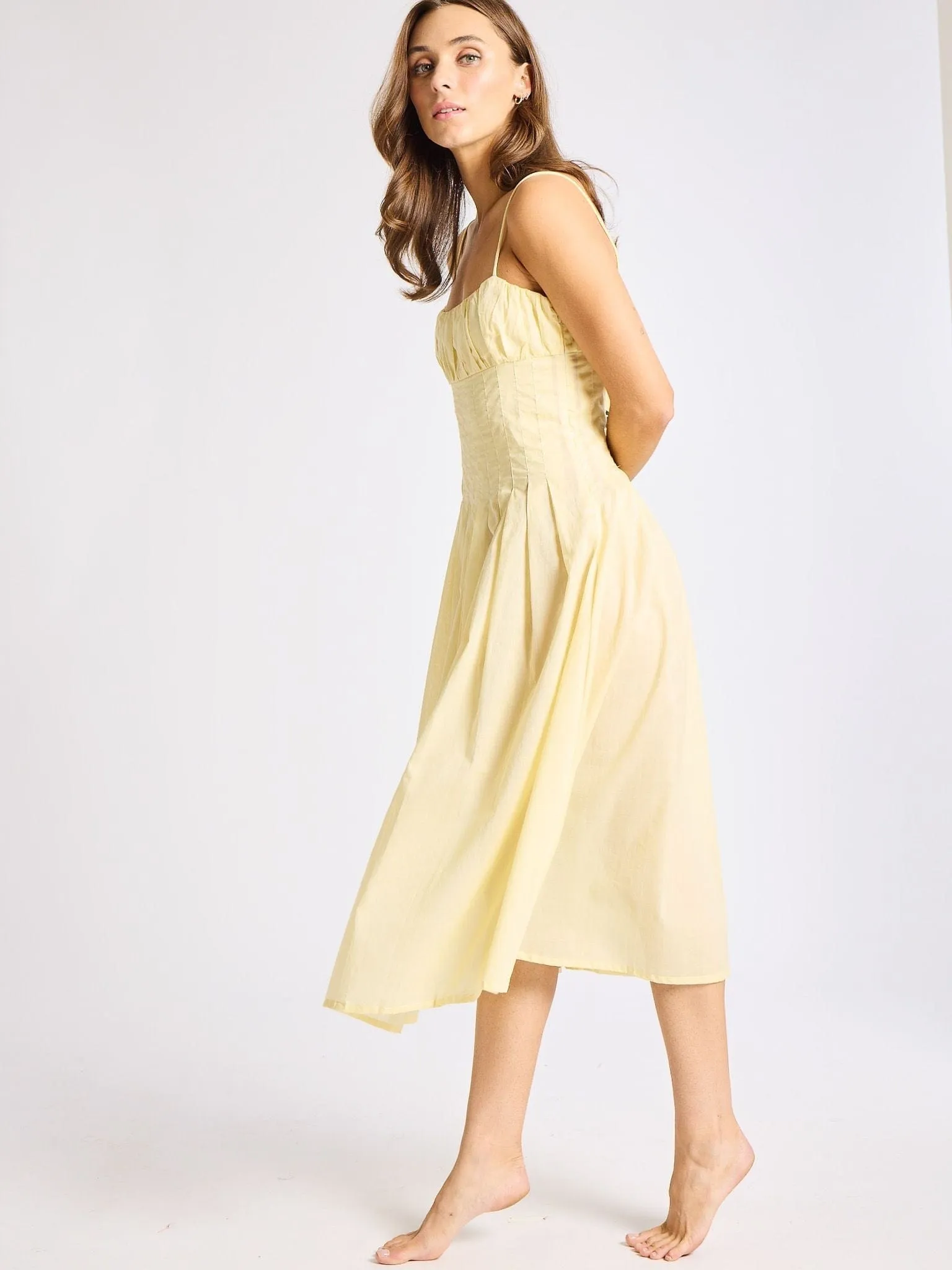 Soft and Stylish Tully Dress in Buttercream
