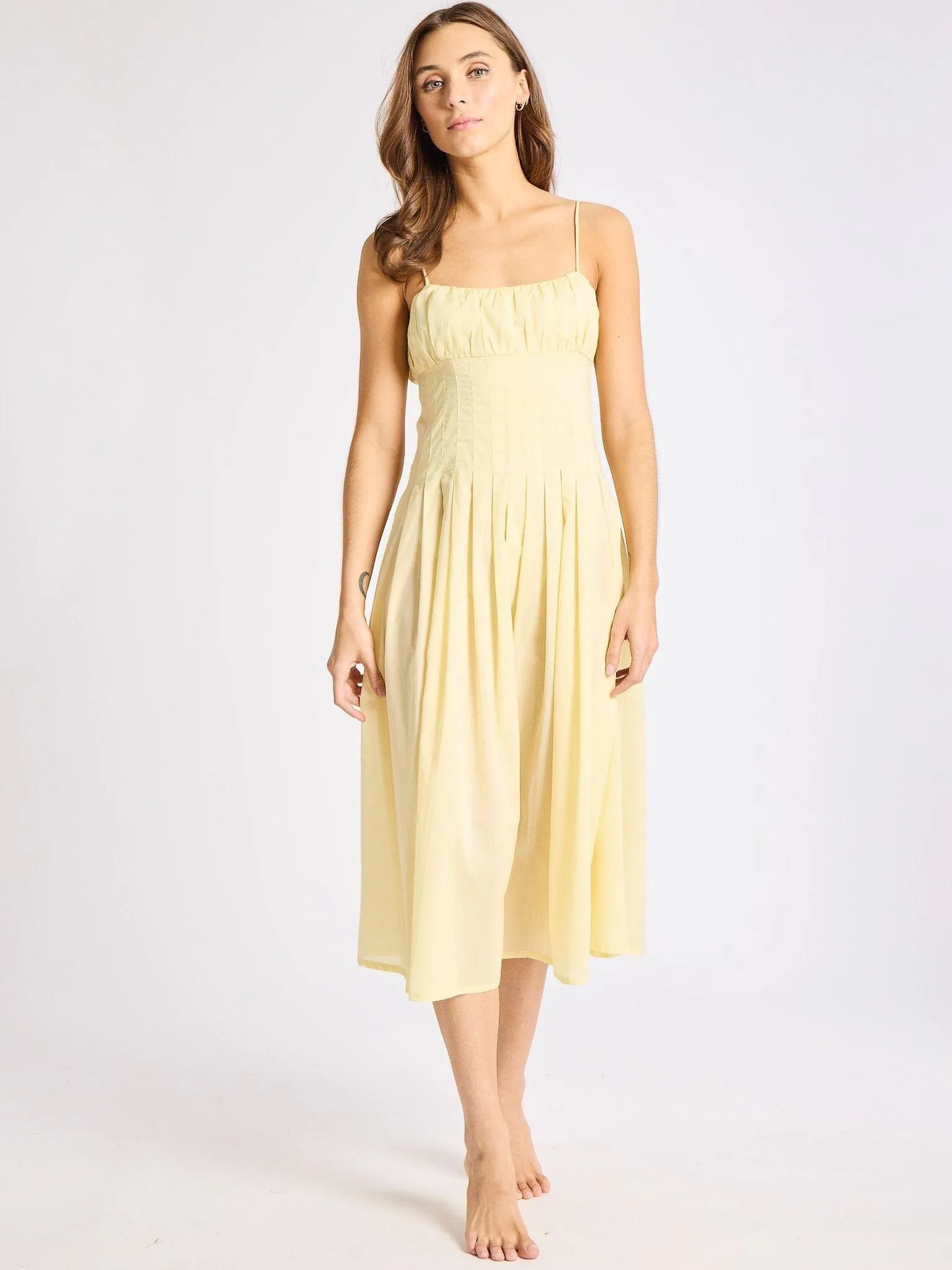 Tully Dress in Buttercream Match Quick Vacation Vibes