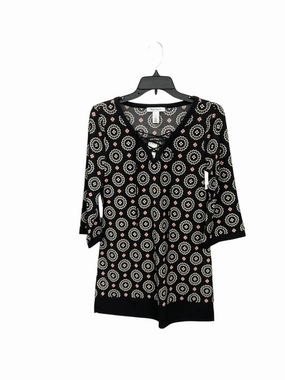 StretchFabric High Thread Count Cotton Tunic 3/4 Sleeve By White House Black Market In Multi-colored, Size: S