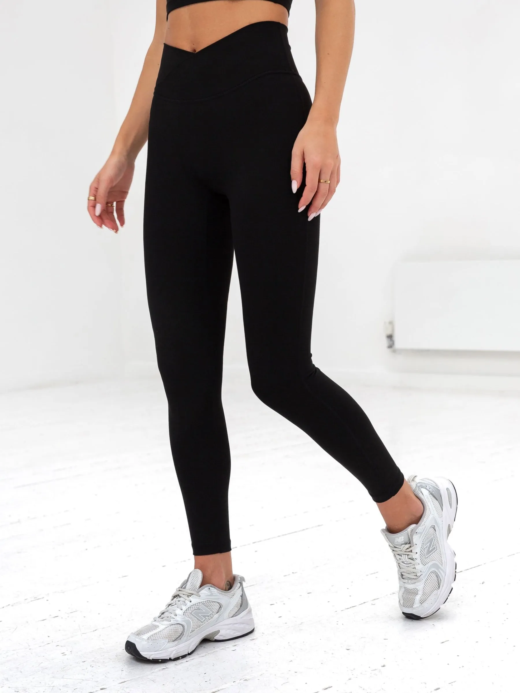 Ultimate Crossover Leggings - Black Quick drying material Comfortable Stretch Wear