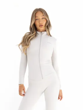 Casual Chill Look Ultimate Full Zip Jacket - Ivory
