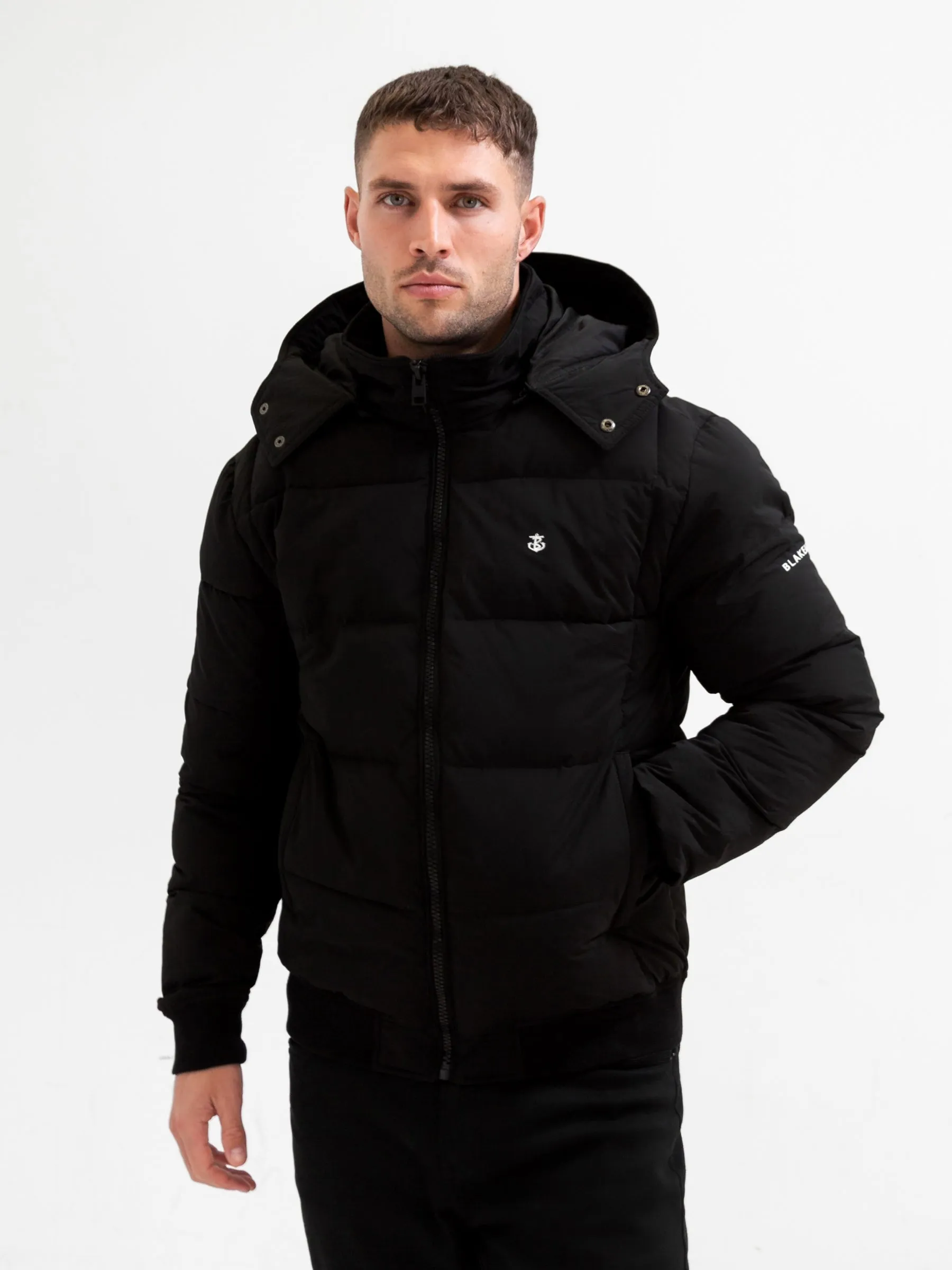Ultimate Puffer Coat - Black Adjustable Detachable Hood Airtight Seam Sealing