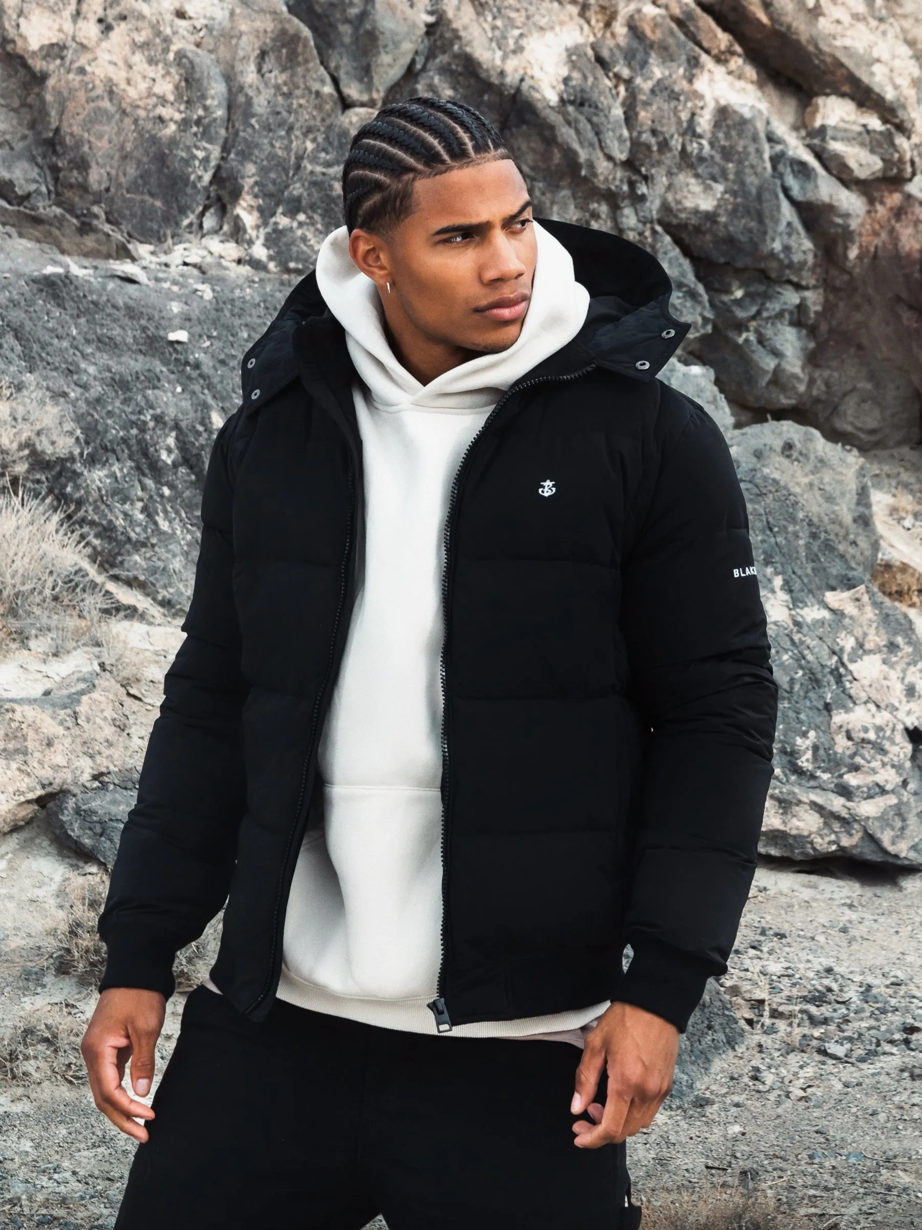 Ultimate Puffer Coat - Black Compressed Packing Design