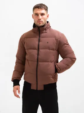 Ultimate Puffer Coat - Burgundy Temperature Regulating Membrane Solid Color