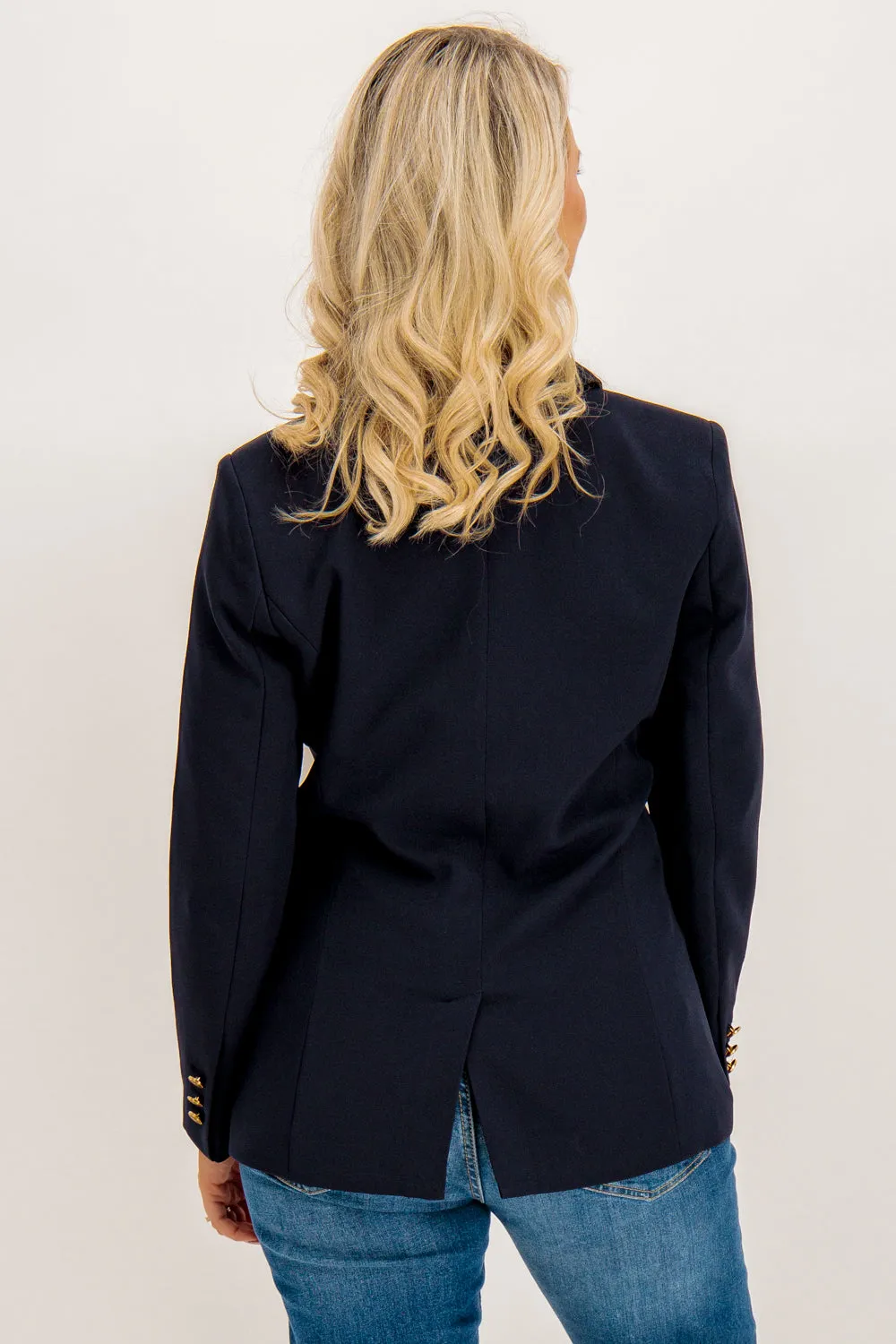 Astrid Night Sky Navy Military Blazer Thermal Core Technology
