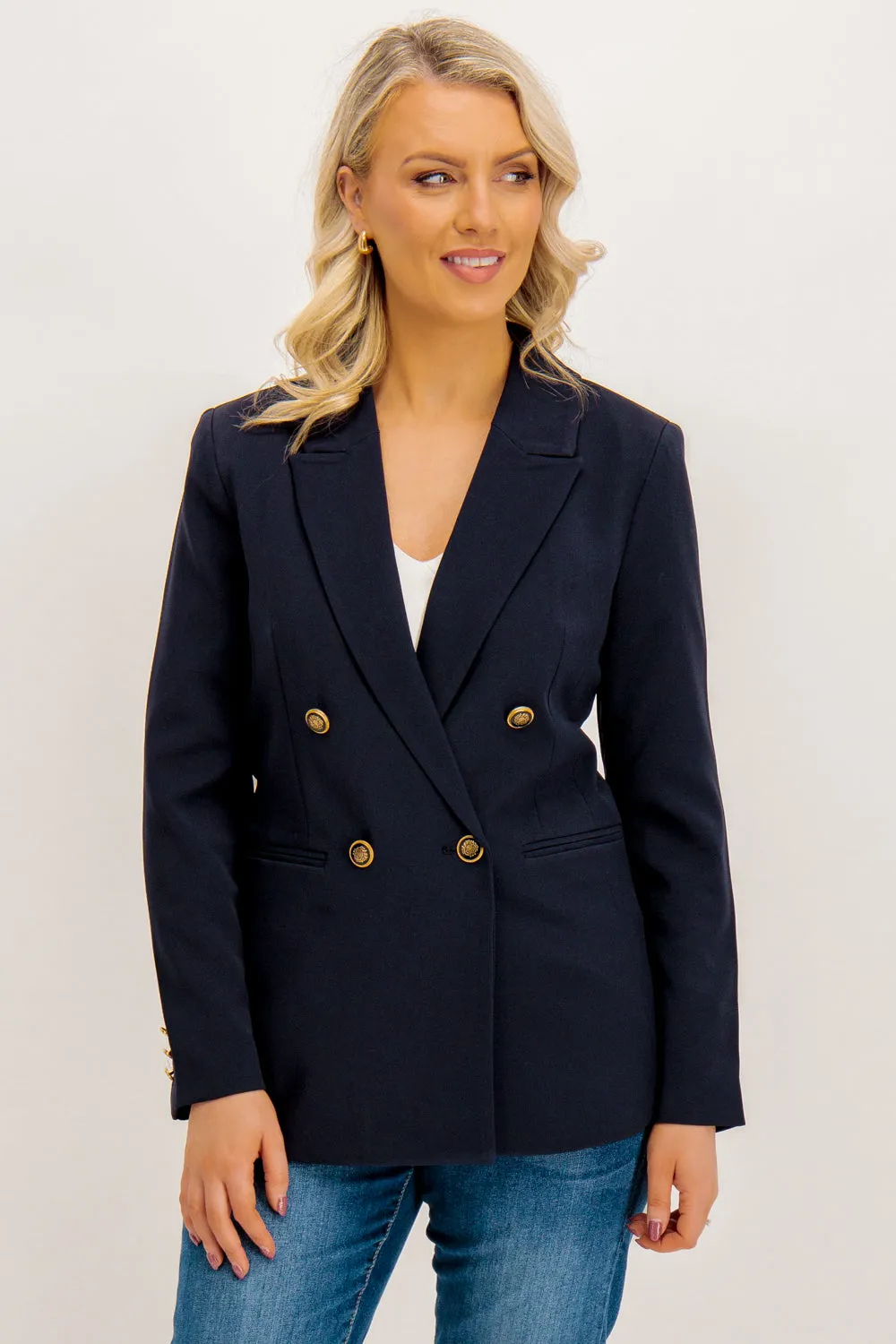 Astrid Night Sky Navy Military Blazer Thermal Lining WaterRepellentExterior