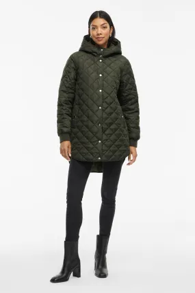 Tate Deep Green Quilted Hooded Jacket Temperature Adaptive All Seasons