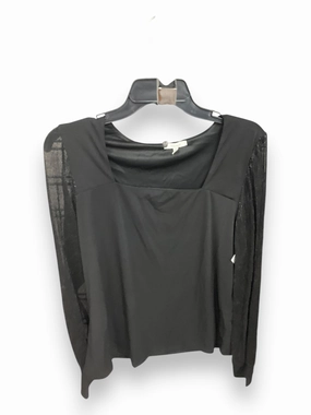 Top Long Sleeve By Maurices In Black, Size: L FullCut Shoulder