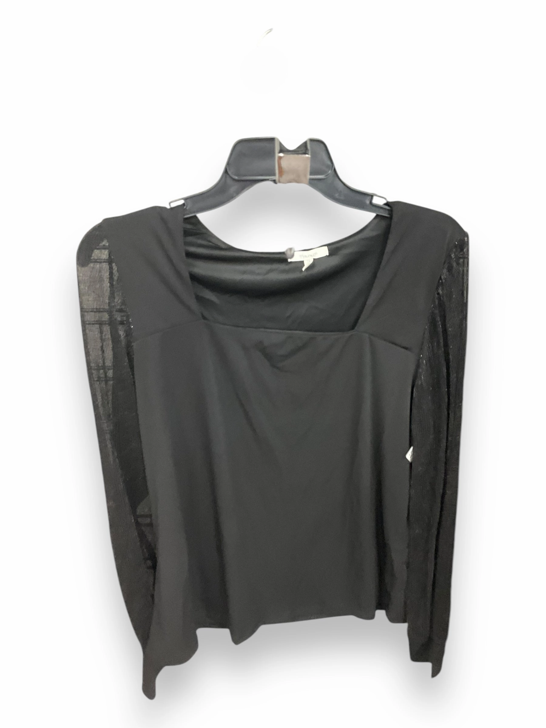 Top Long Sleeve By Maurices In Black, Size: L FullCut Shoulder