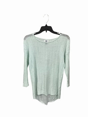 PreWashed Quick Release Fasteners Top Long Sleeve By Old Navy In Green, Size: S