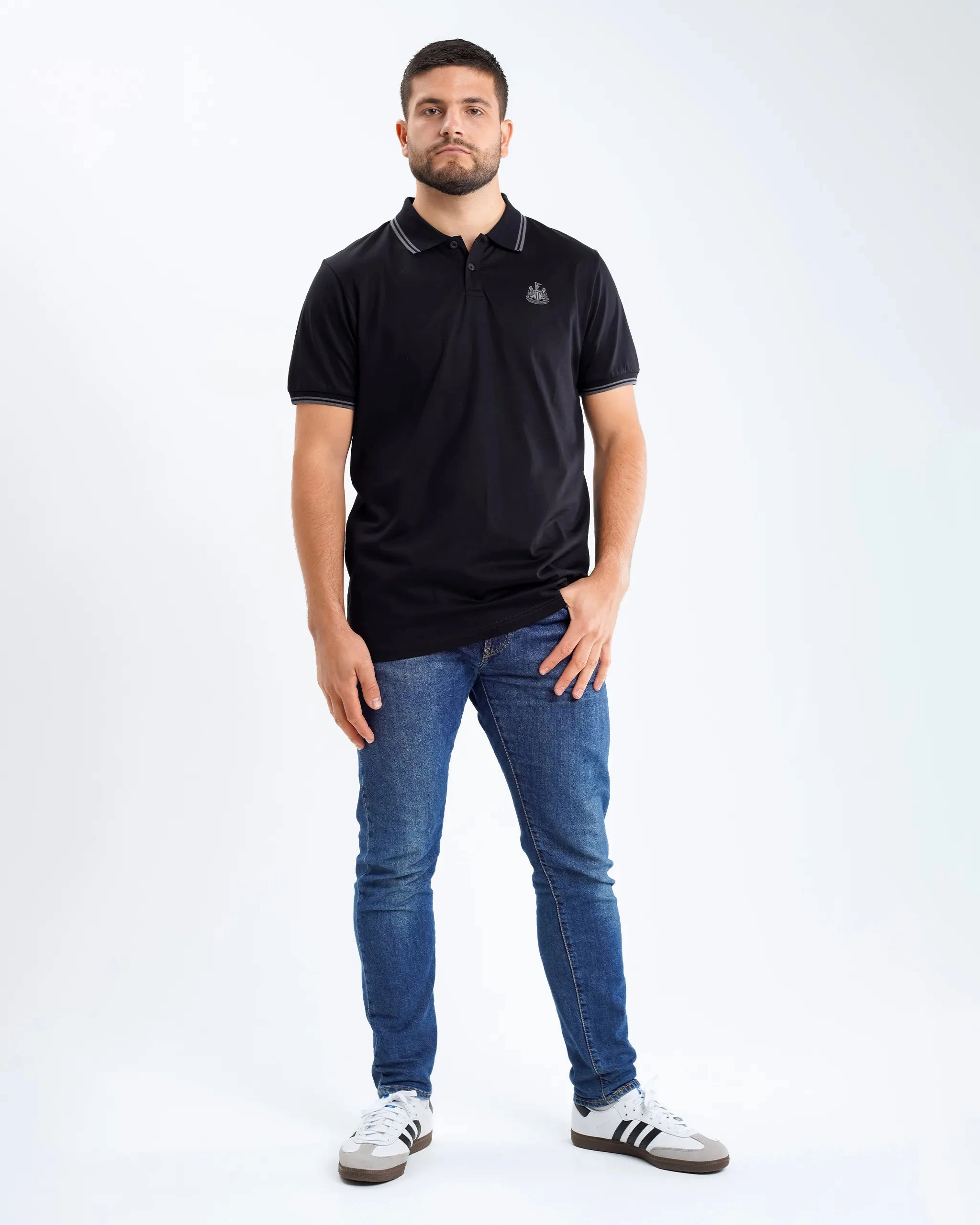 Outdoor Wear Newcastle United Men's Black Label Black Polo Shirt
