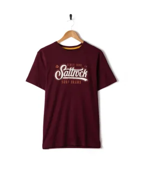 Pitcher - Mens Short Sleeve T-Shirt -Dark Purple Fade Resistant Print SunProtectionFabric