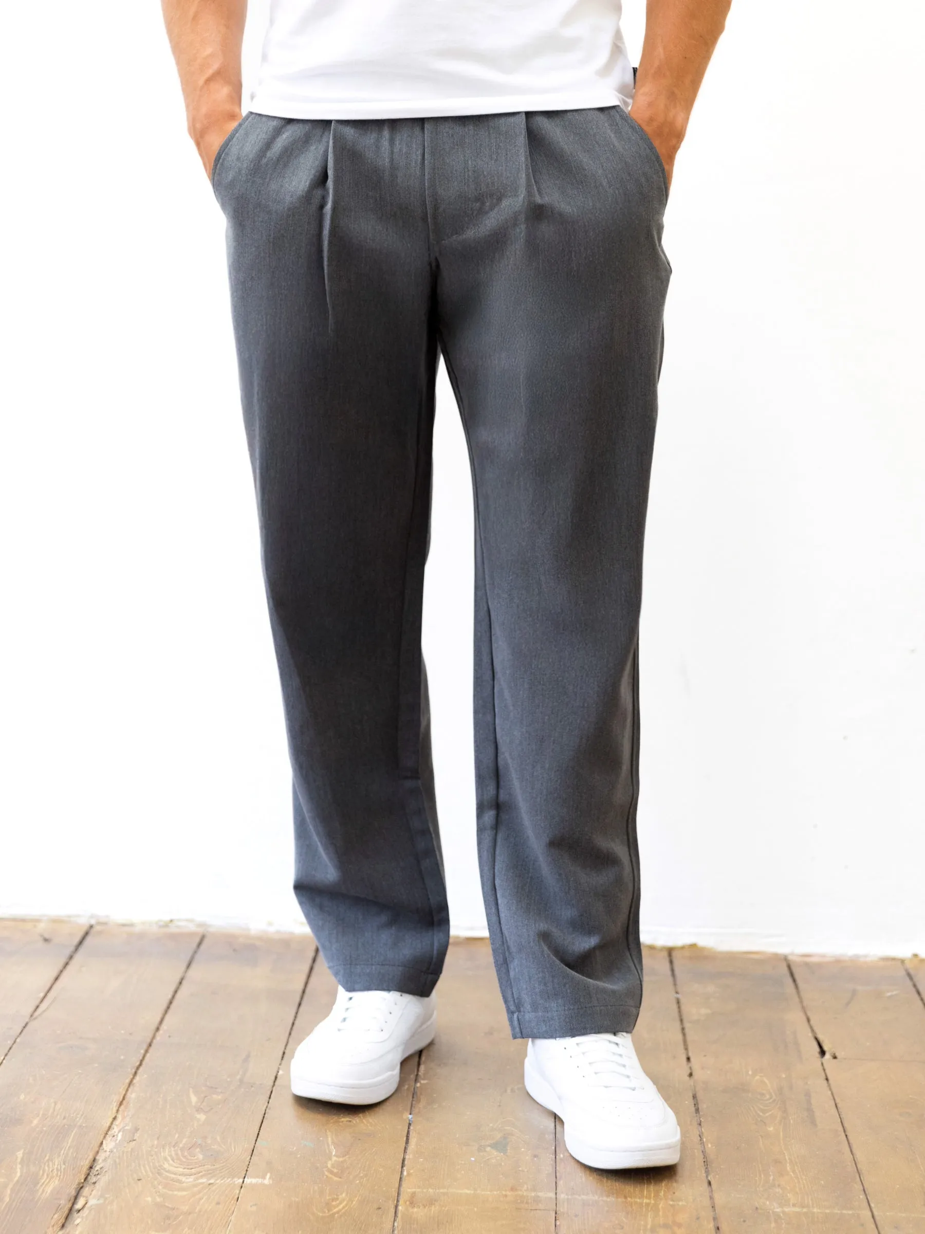 Compact Weave Technology Bartack Stitching Preston Trousers - Grey