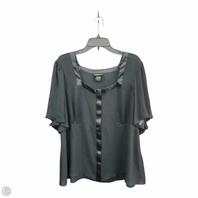 Top Short Sleeve By Lane Bryant In Black, Size: 2x Resilient Fabric Blend