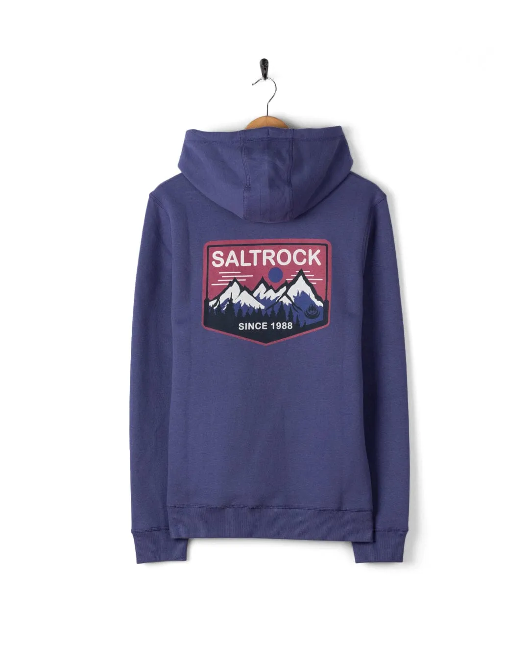 Uplands - Mens Pop Hoodie - Purple Layered Fit