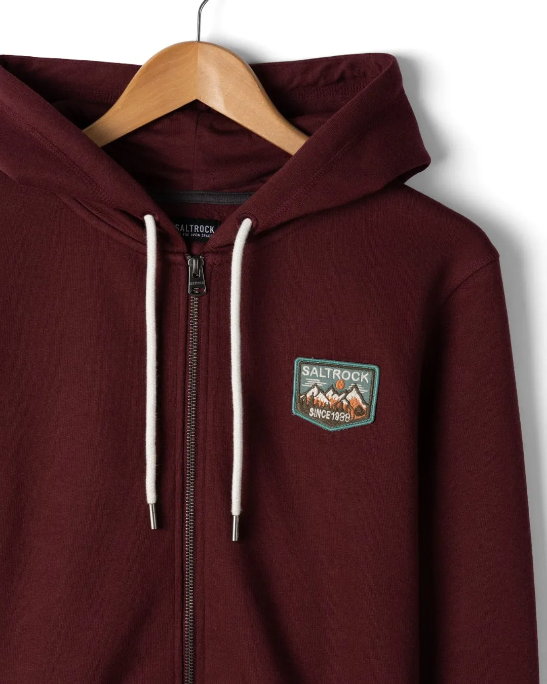 Uplands - Mens Zip Hoodie - Purple - AW25 Breathable Waist
