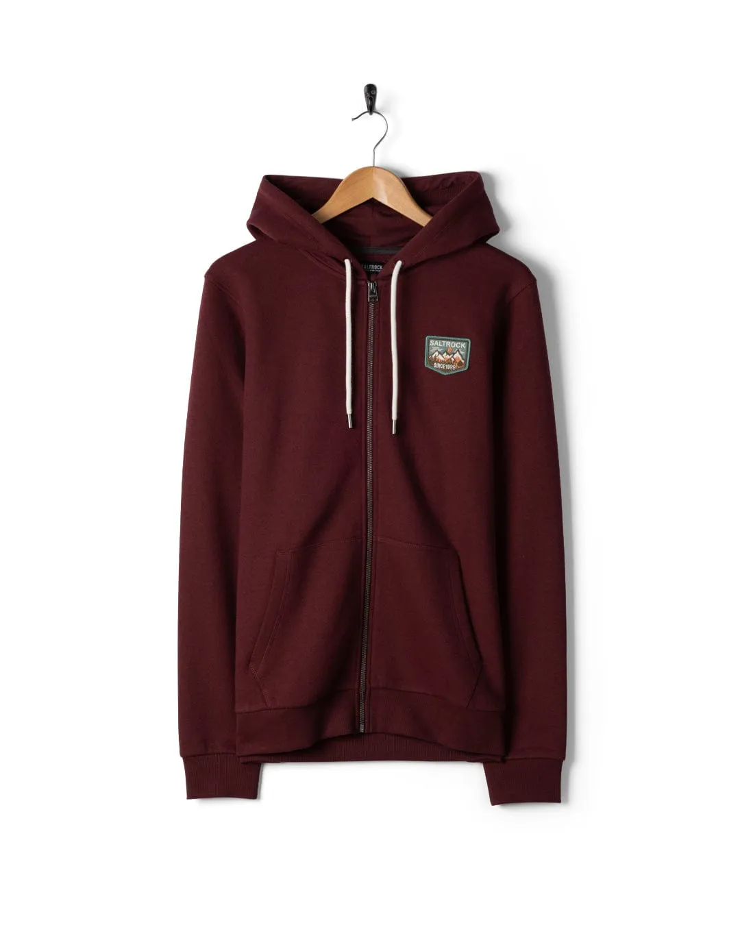 Uplands - Mens Zip Hoodie - Purple - AW25 Versatile Design Relaxed Knit