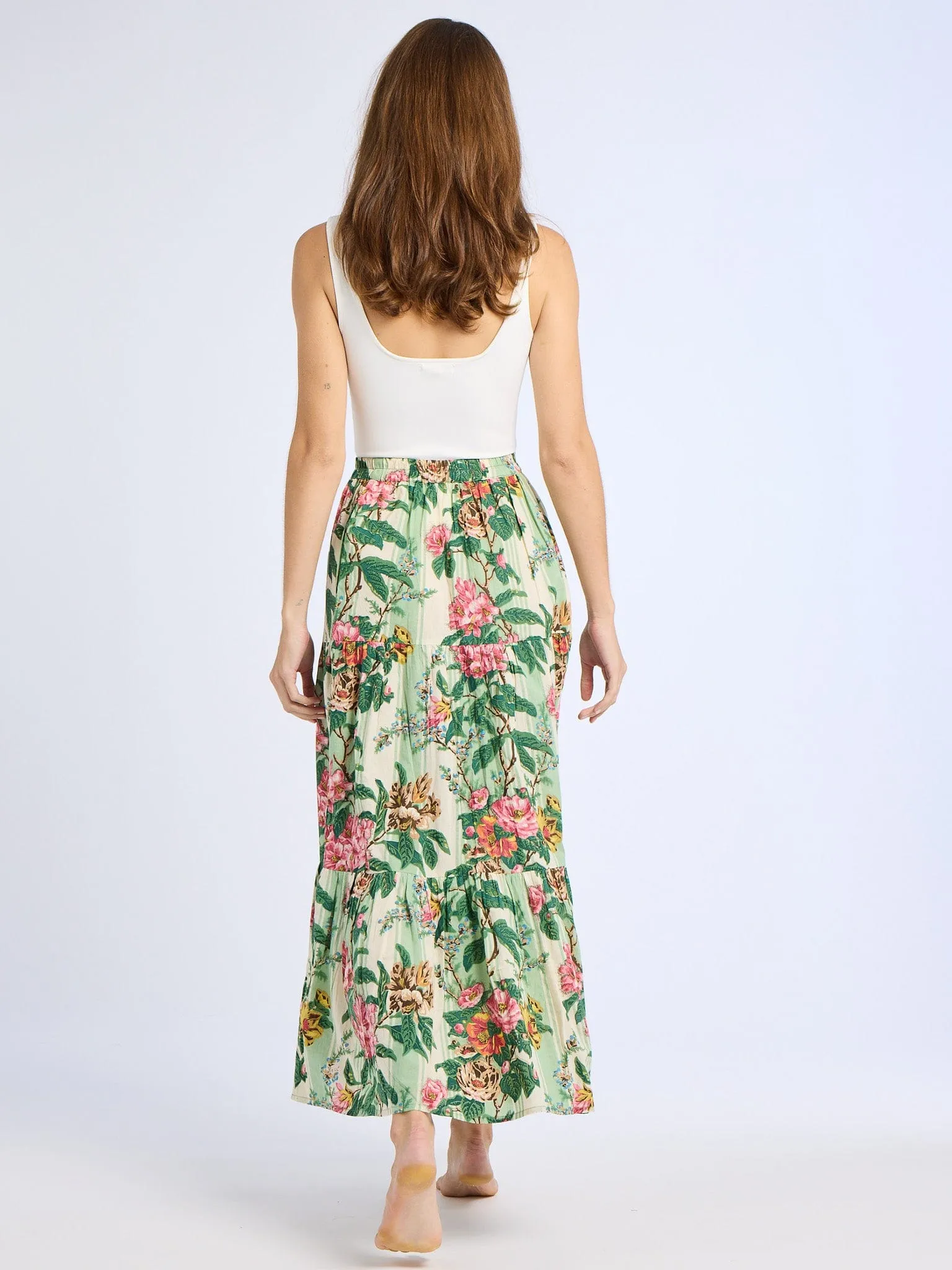 Full Circle Outfit Ideas Paola Skirt in Garden Stripe