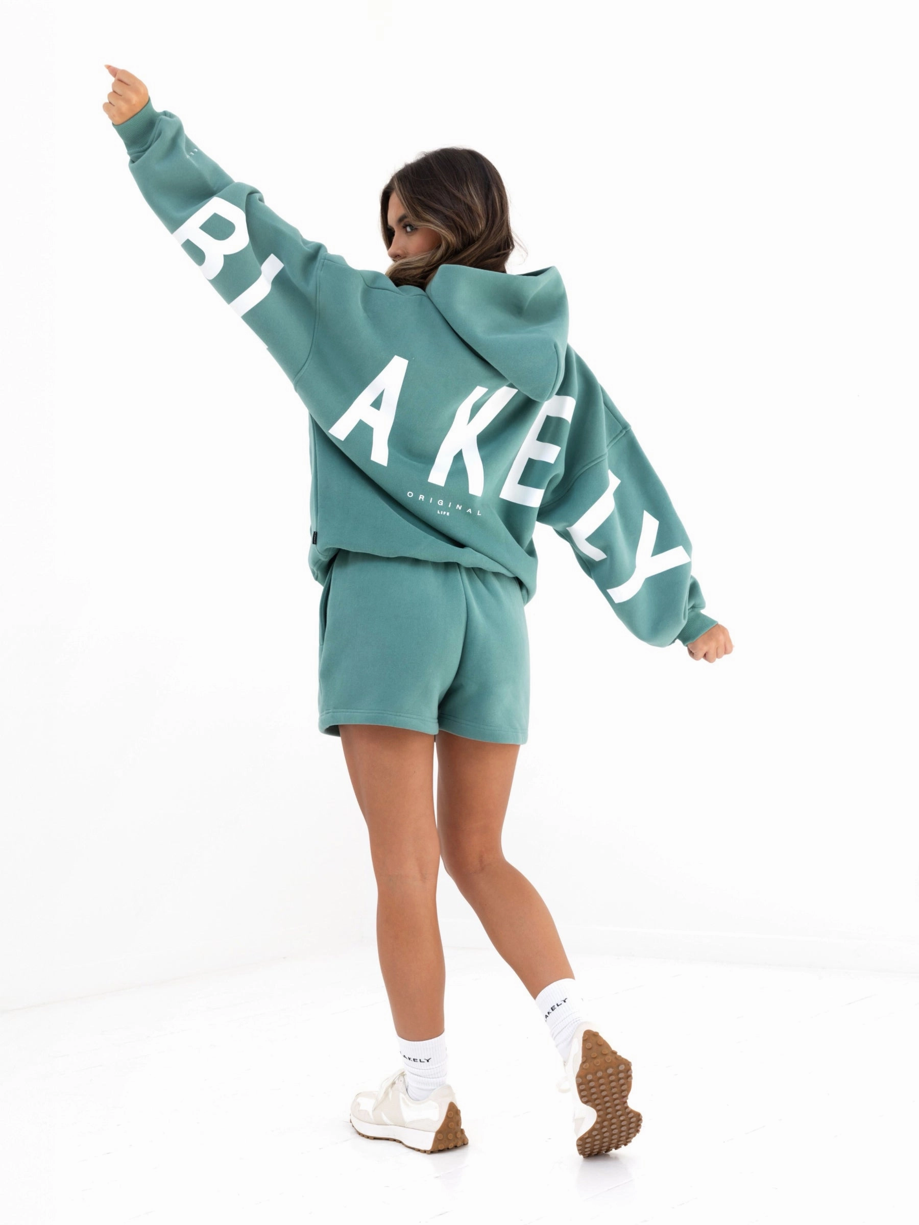 Isabel Oversized Hoodie - Deep Sage Outdoor Flex