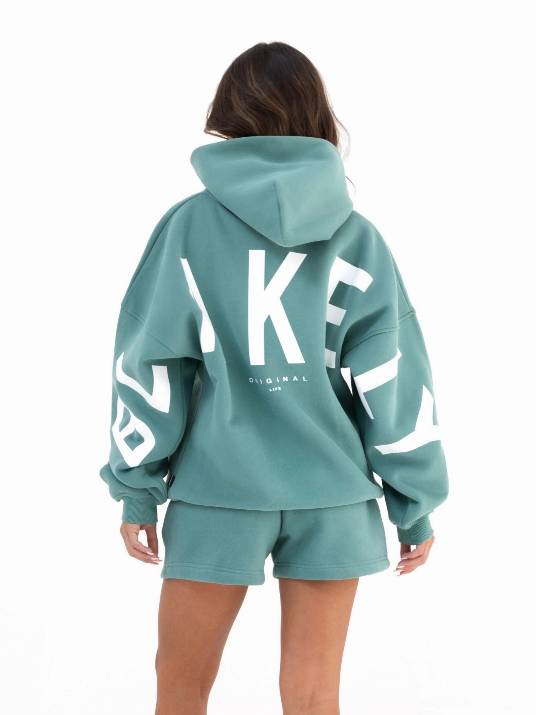 Soft Touch Feel Isabel Oversized Hoodie - Deep Sage