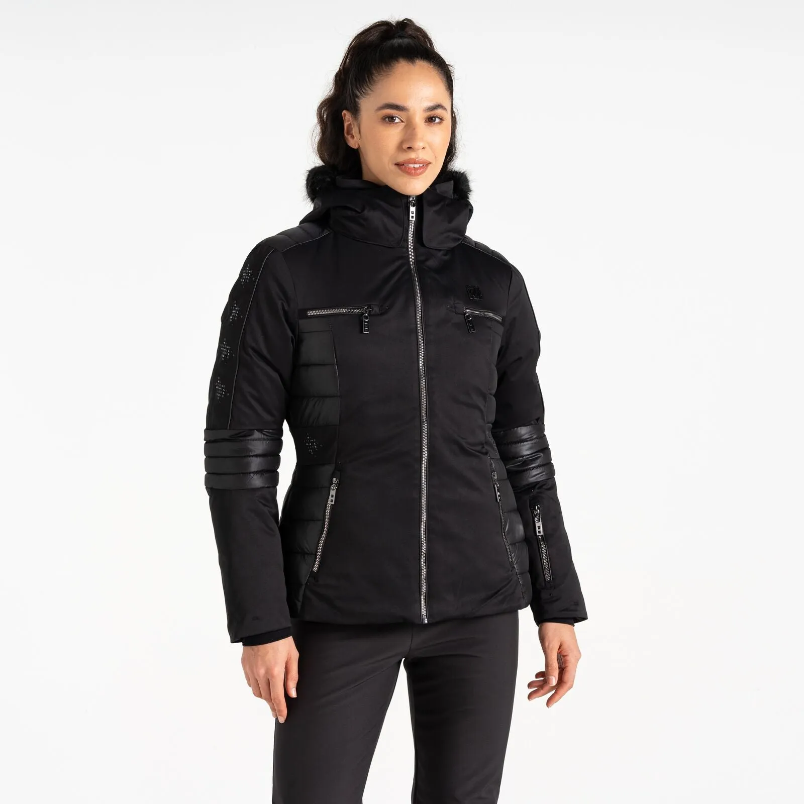 Dare 2B Womens Enlighten X Swarovski Ski Jacket Temperature Regulating Fill Lightweight Waterproof Jacket