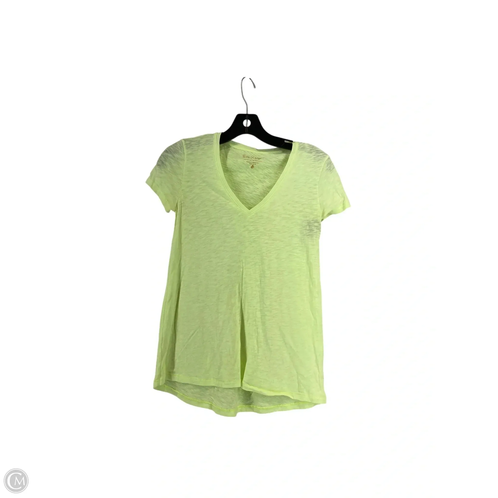 Cool Vibes UV protection layer Top Short Sleeve Designer By Lilly Pulitzer In Green, Size: Xxs