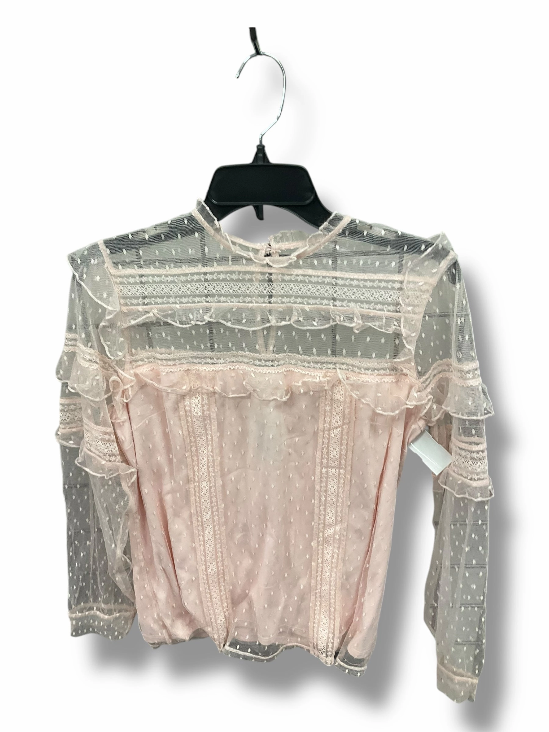 Top Long Sleeve By Express In Pink, Size: M Active Design