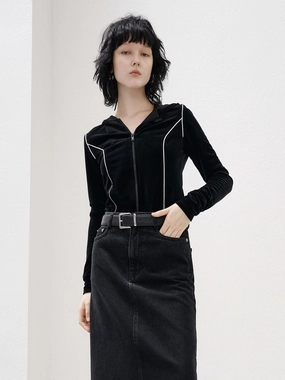 Hooded Slim Fit Jacket Snag Resistant Surface Tear Resistant Fabric