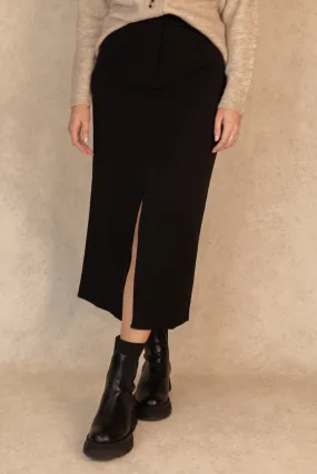 Varone High Waisted Black Skirt Outfit Combo Non Slip Waist