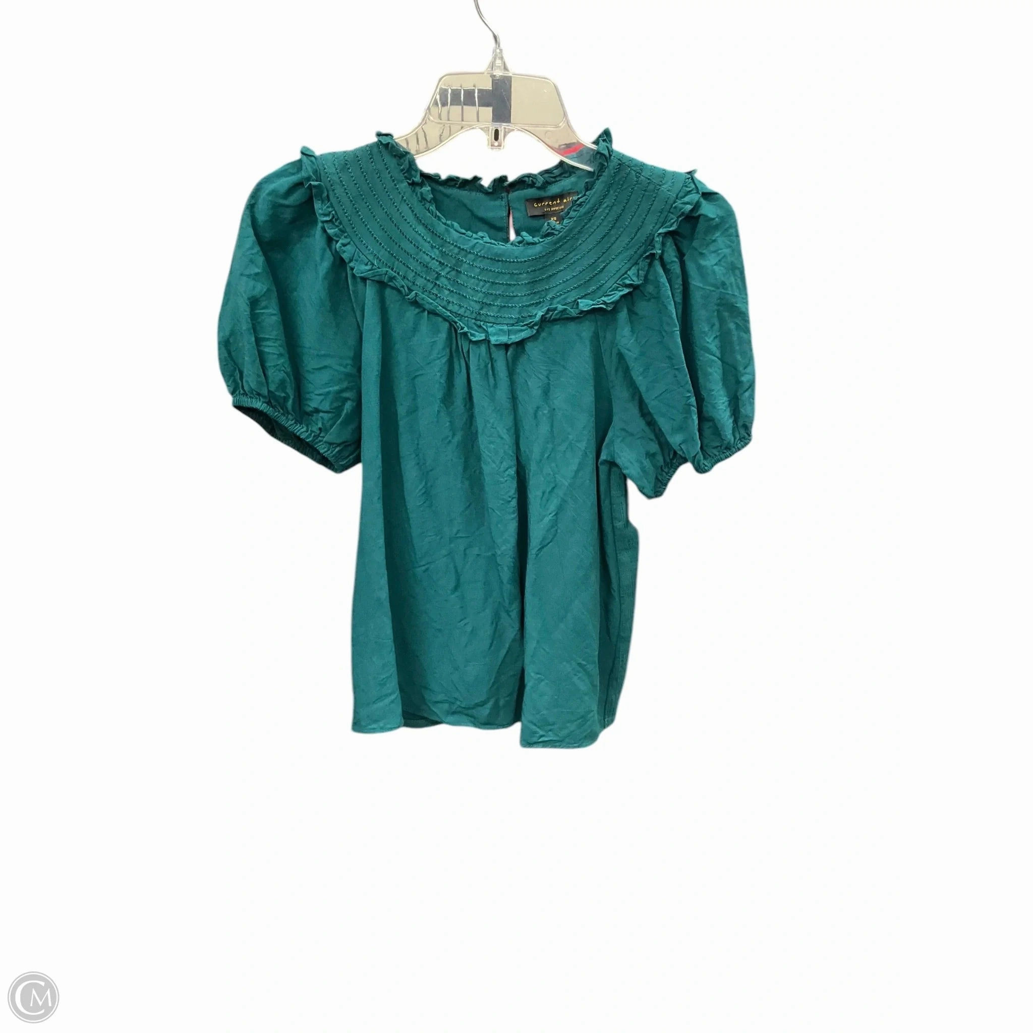 Comfortable fit Water Repellent Finish Top Short Sleeve By Current Air In Green, Size: Xs