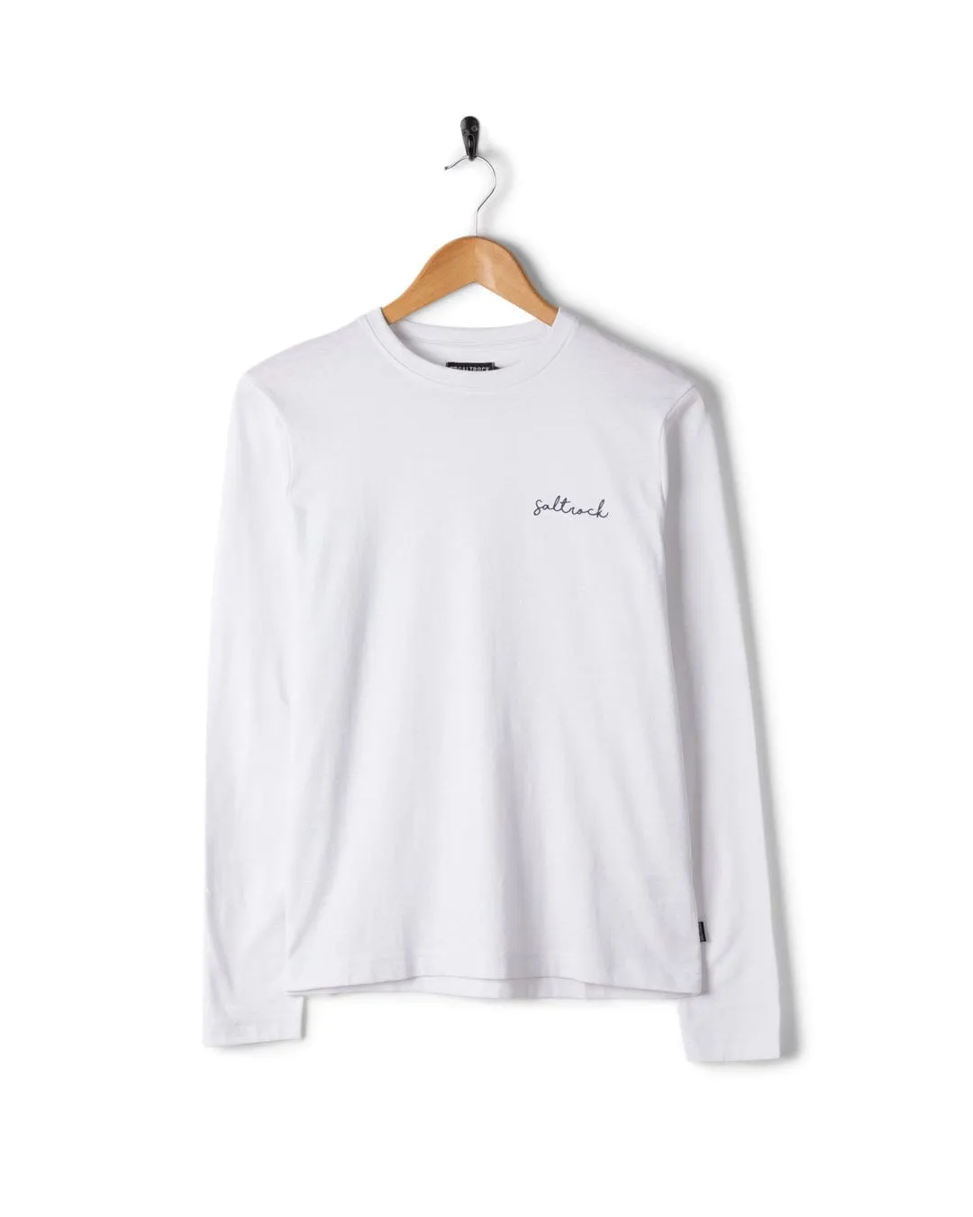 Velator - Womens Long Sleeve T-Shirt - White Simple Layer