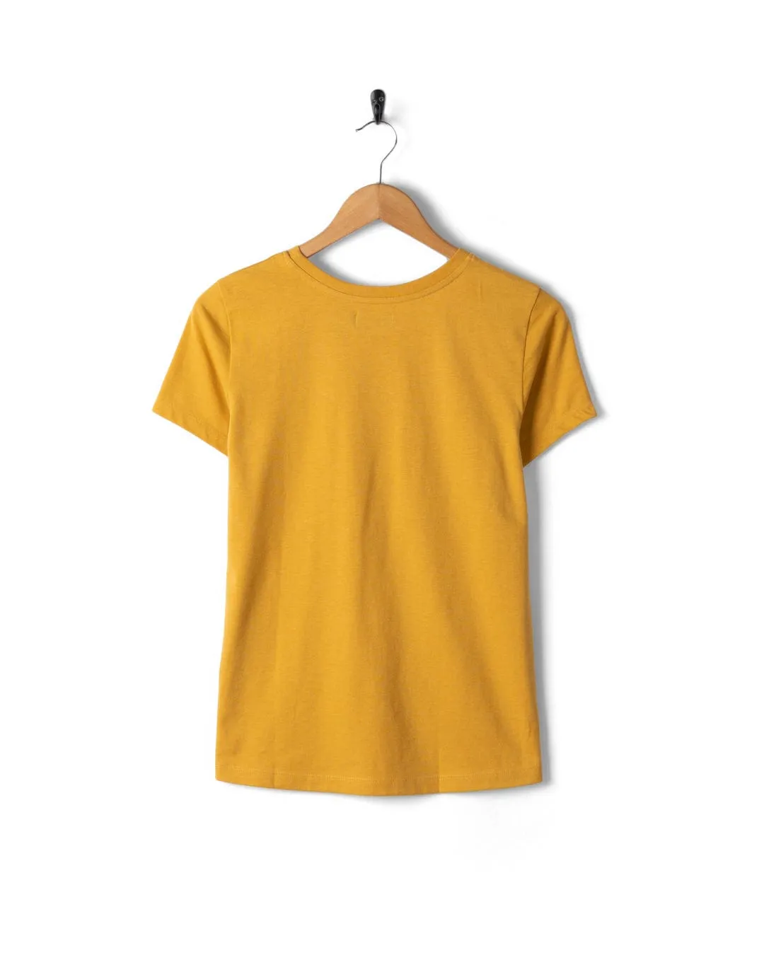 Velator - Womens Short Sleeve T-Shirt - Yellow Date night StretchReinforcedArmholes
