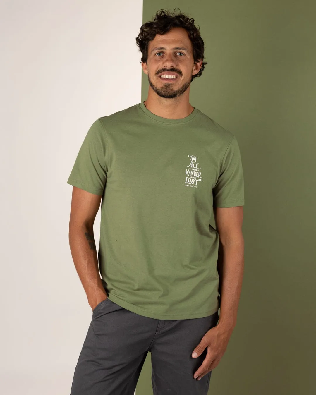 Quick Layer Lost Ships - Mens Short Sleeve T-Shirt - Green