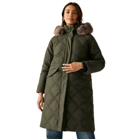 Compact Design Lightweight Polyester Blend Regatta Womens Freyla Longline Water Repellent Padded Jacket
