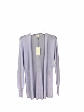 ZipperedPockets Sweater Cardigan By A New Day In Purple, Size: Xs