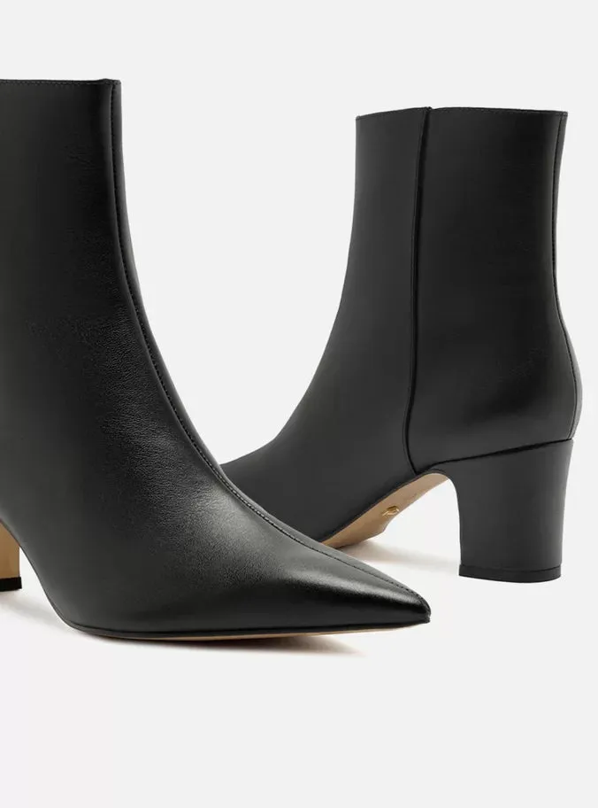 Jemma Leather Block Boot Travel Essential