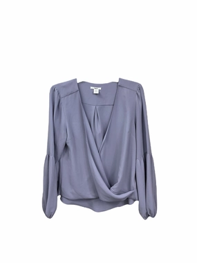 Top Long Sleeve By Bar Iii In Purple, Size: L QuickDry Textile RollUpSleeves