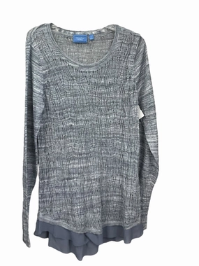 Vintage Hoodie Blue Top Long Sleeve Loft, Size L