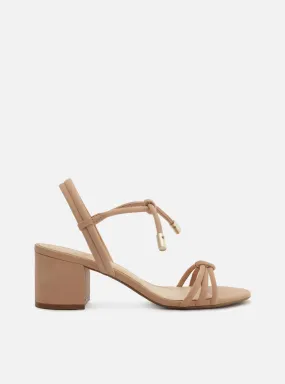Wide Straps Camila Leather Block Sandal