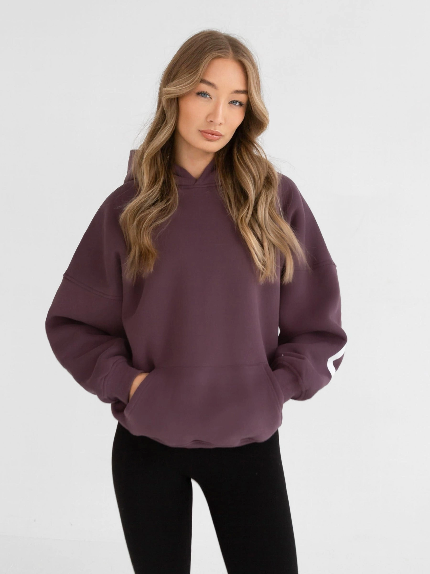 Shark like Caribou like Isabel Oversized Hoodie - Light Plum