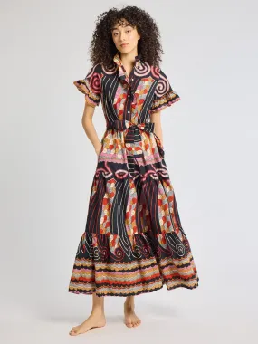Victoria Dress in Maar Print Fit Mood