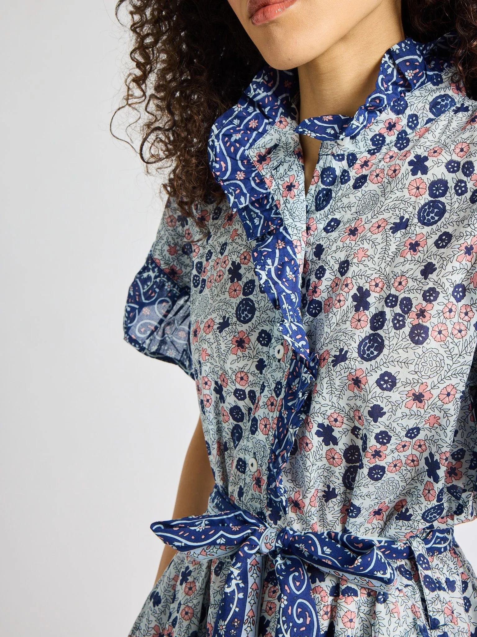 Fall Go SoftTouchTexture Victoria Dress in Navy Floral