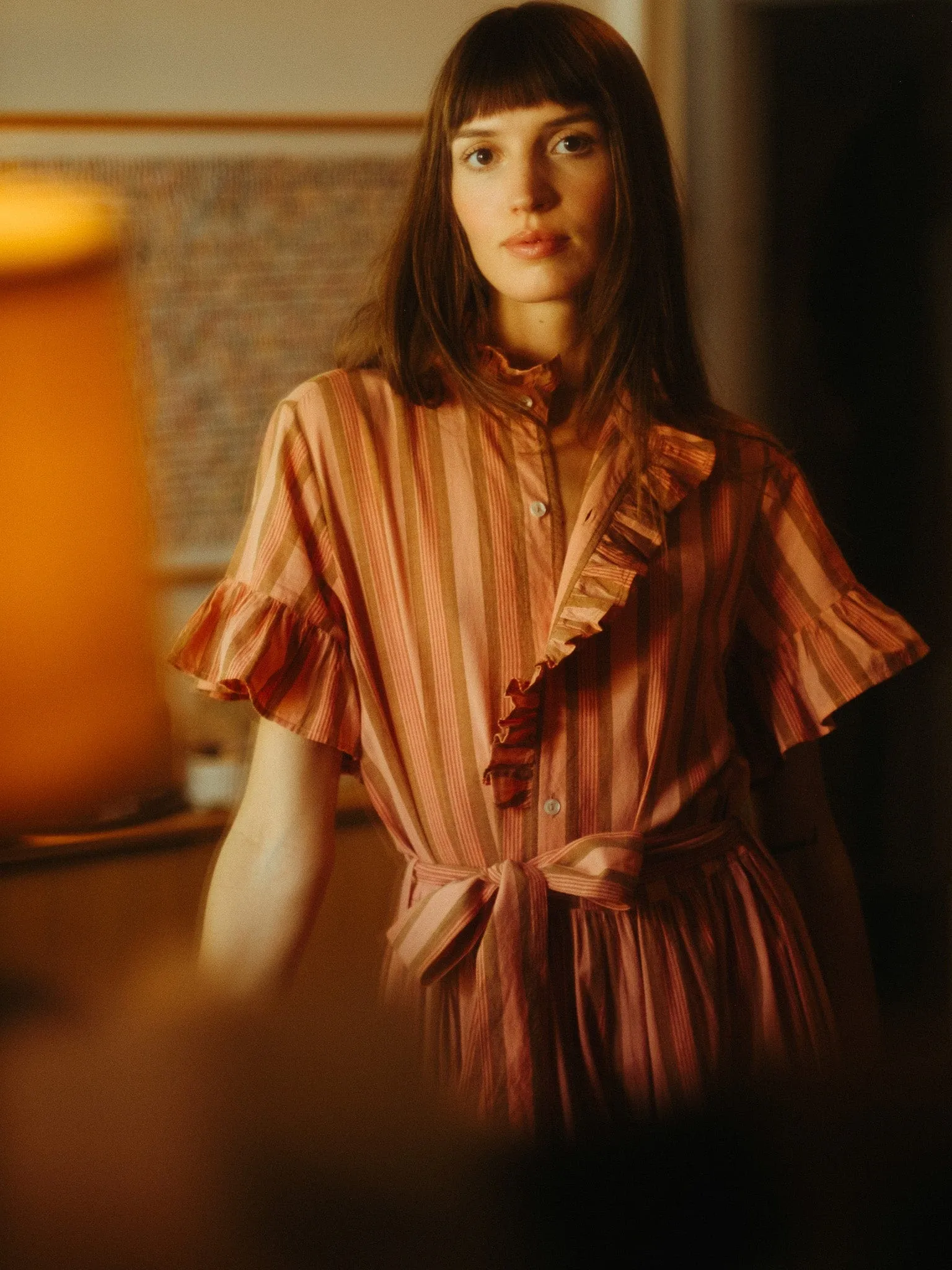 Victoria Dress in Santa Fe Stripe Eye Catching