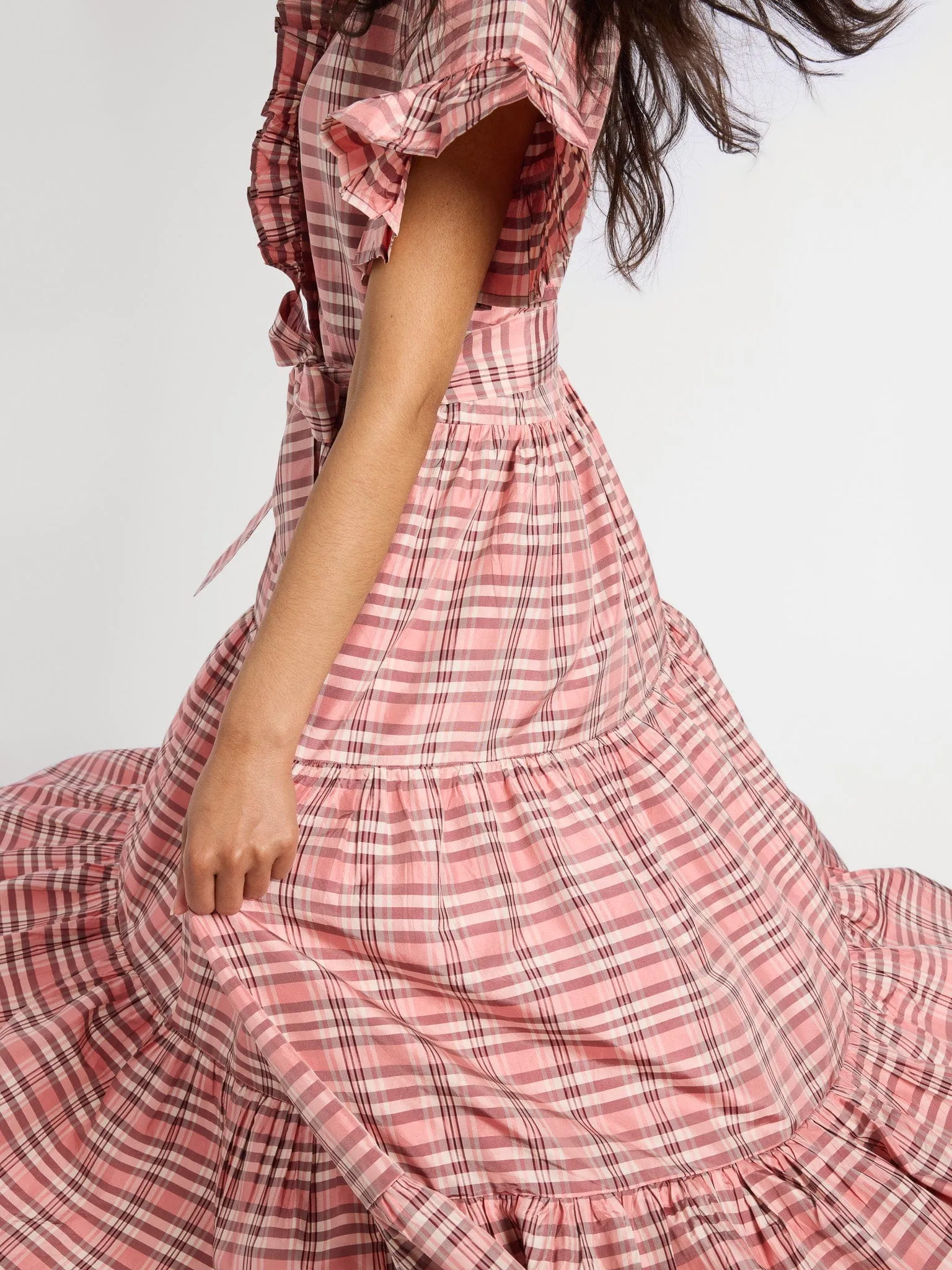 Victoria Dress in Sugarplum Taffeta Elegant Look
