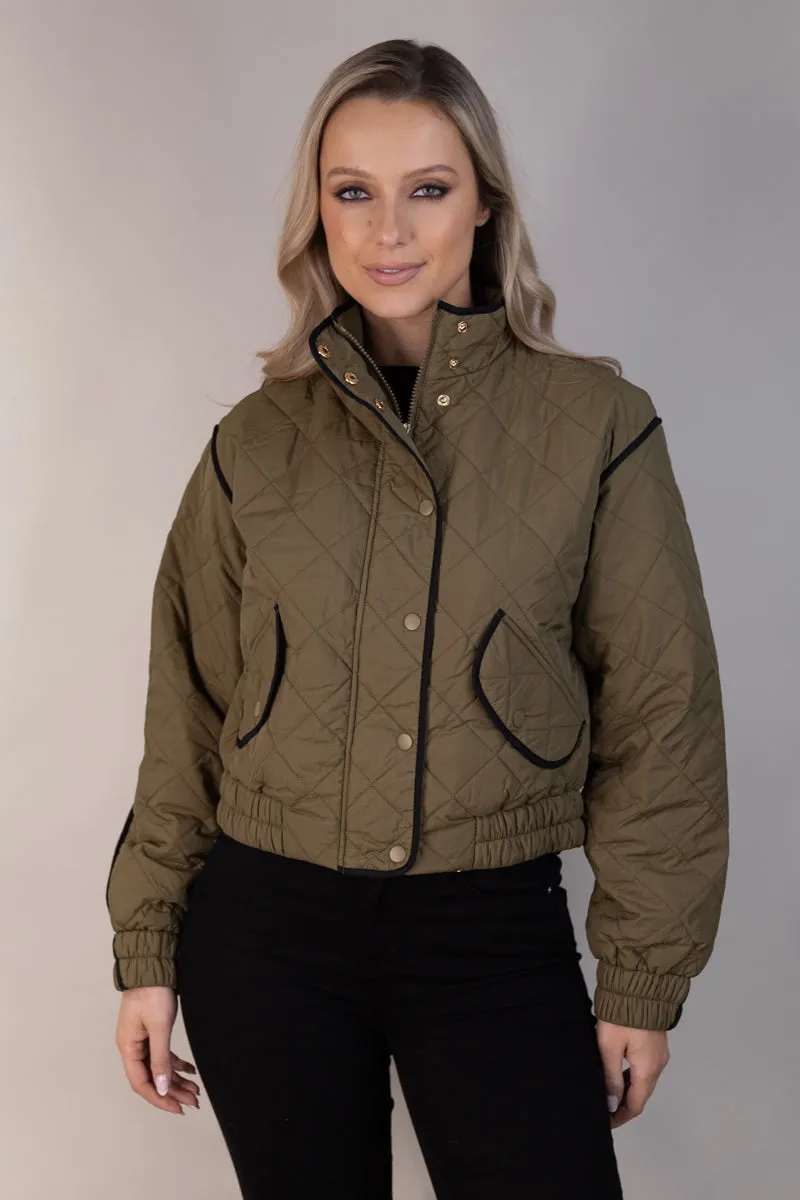 Vilma Short Quilted Jacket Travel Fit