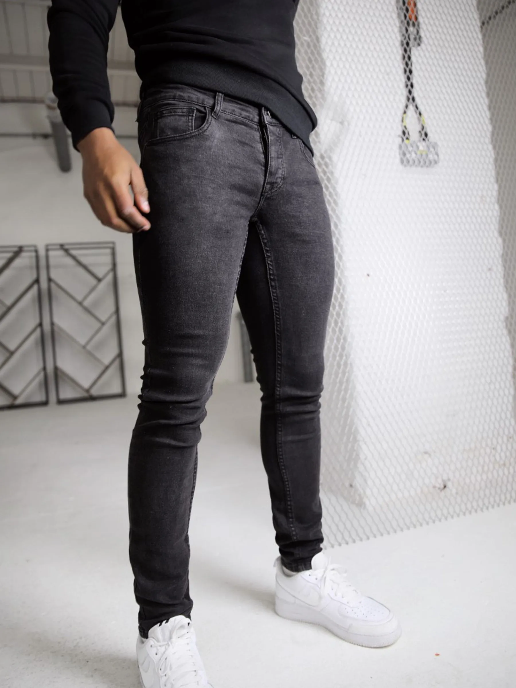 Beach Day Holiday Vibes Vol. 7 Skinny Jeans - Charcoal