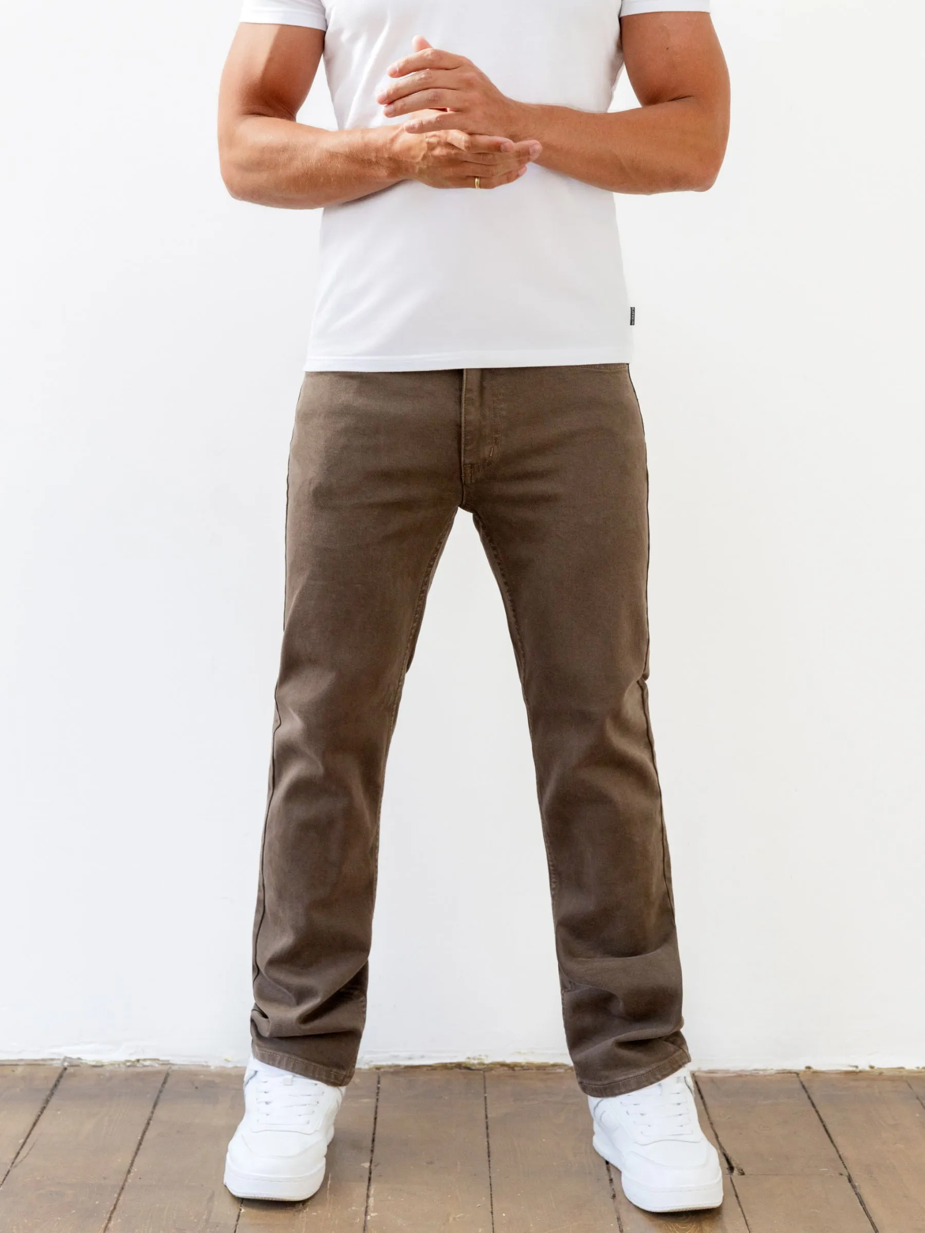 Vol.13 Straight Jeans - Brown Spring Mood Outdoor Enthusiast Formal