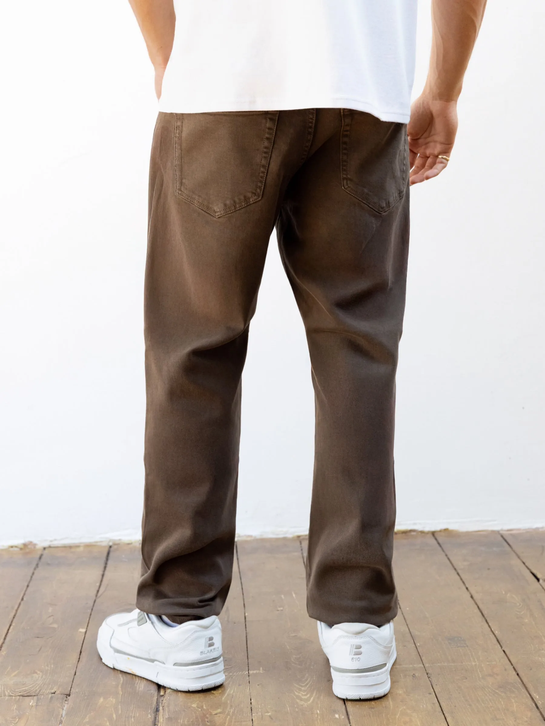 Vol.15 Loose Fitting Jeans - Brown Breathable Weekend Warrior Travel Outfit Comfy Wear