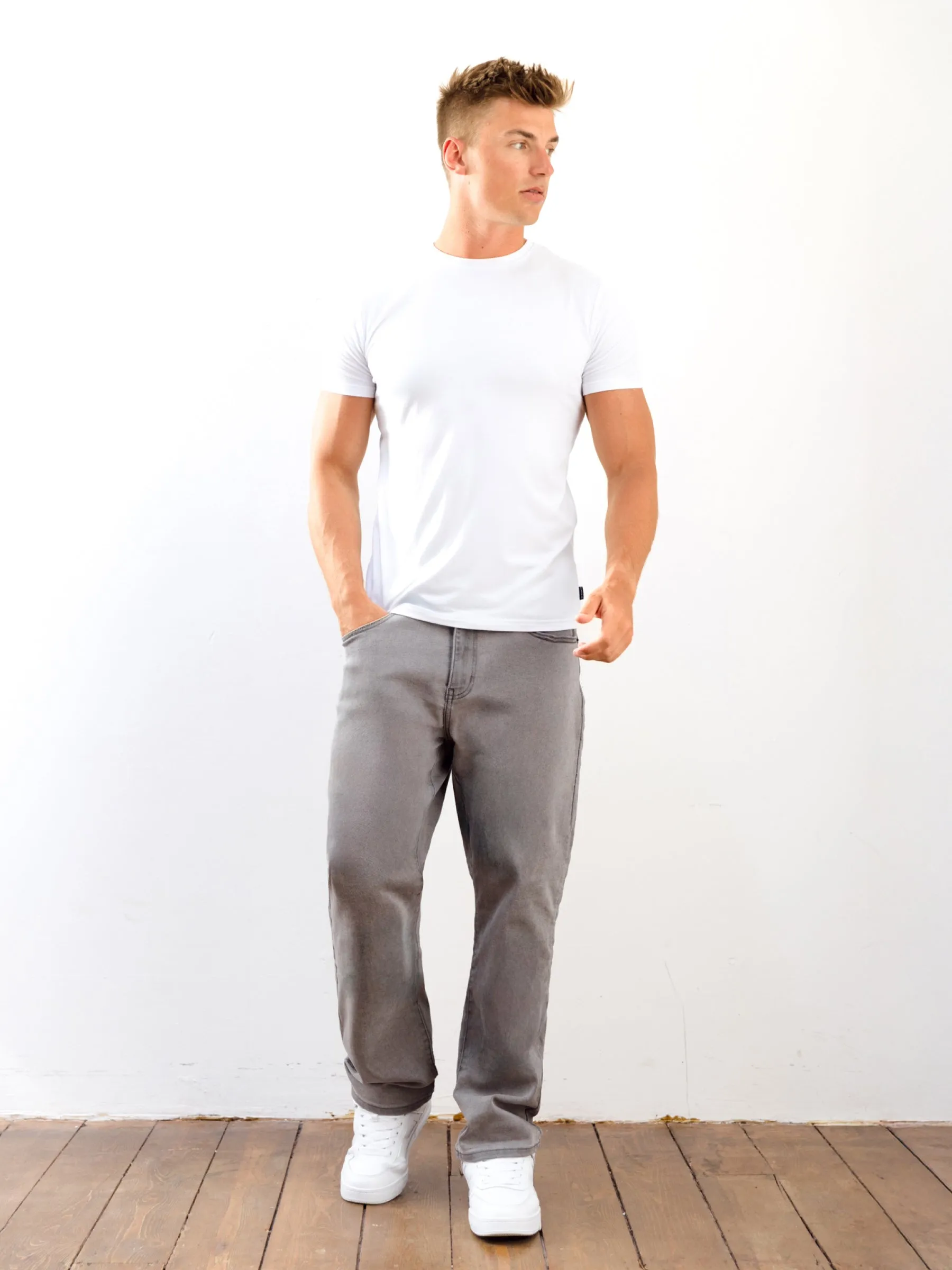 Vol.15 Loose Fitting Jeans - Grey Stylish Fit Sustainable Trend Setter Versatile
