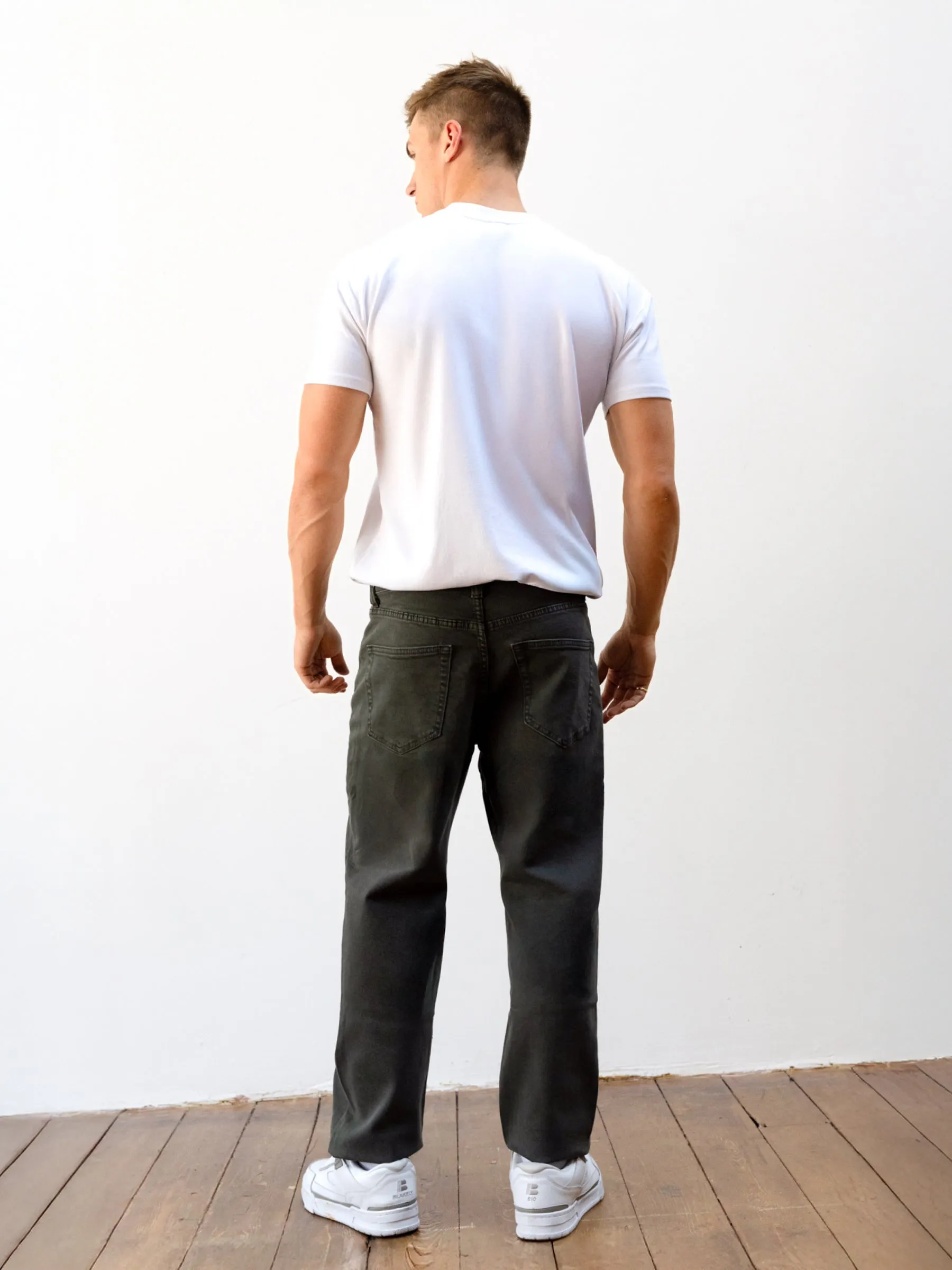 Vol.15 Loose Fitting Jeans - Khaki Quick Pick